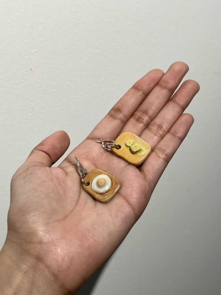Ceramic jewelry earring