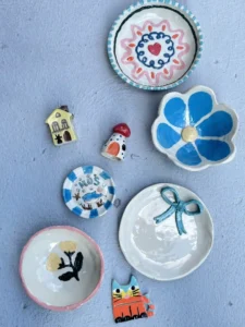 selfmade pottery tableware
